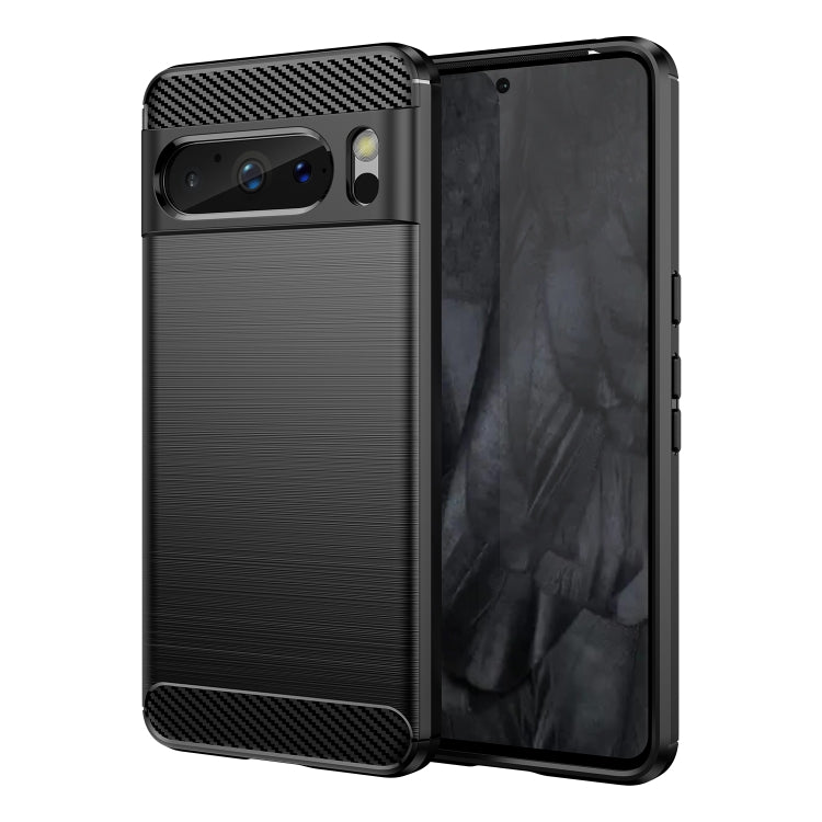 For Google Pixel 8 Pro Carbon Fiber Brushed Texture TPU Case(Black) - Google Cases by PMC Jewellery | Online Shopping South Africa | PMC Jewellery