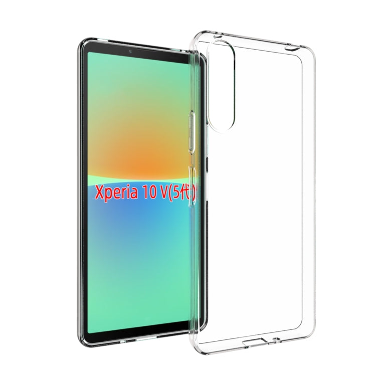 For Sony Xperia 10 V Waterproof Texture TPU Phone Case(Transparent) - Sony Cases by PMC Jewellery | Online Shopping South Africa | PMC Jewellery