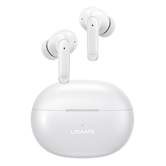 USAMS XD19 ENC Dual Wheat Noise Reduction TWS In-Ear Wireless Bluetooth Earphone(White) - TWS Earphone by USAMS | Online Shopping South Africa | PMC Jewellery | Buy Now Pay Later Mobicred