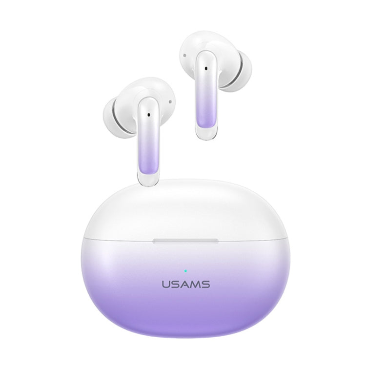 USAMS XD19 ENC Dual Wheat Noise Reduction TWS In-Ear Wireless Bluetooth Earphone(Gradient Purple) - TWS Earphone by USAMS | Online Shopping South Africa | PMC Jewellery