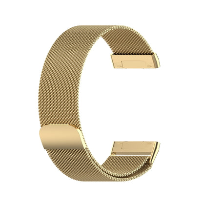 For Fitbit Versa 4 Milanese Magnetic Metal Weave Watchband, Small Size(Gold) -  by PMC Jewellery | Online Shopping South Africa | PMC Jewellery