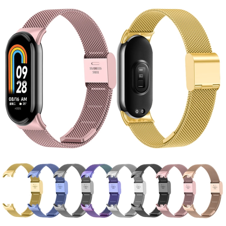 For Xiaomi Mi Band 8 Milanese Buckle Metal Watch Band(Midnight Blue) -  by PMC Jewellery | Online Shopping South Africa | PMC Jewellery