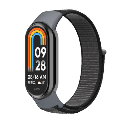 For Xiaomi Mi Band 8 Loop Nylon Replacement Watch Band(Anchor Gray) -  by PMC Jewellery | Online Shopping South Africa | PMC Jewellery