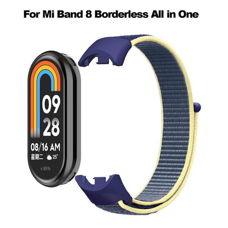 For Xiaomi Mi Band 8 Loop Nylon Replacement Watch Band(Blue) -  by PMC Jewellery | Online Shopping South Africa | PMC Jewellery