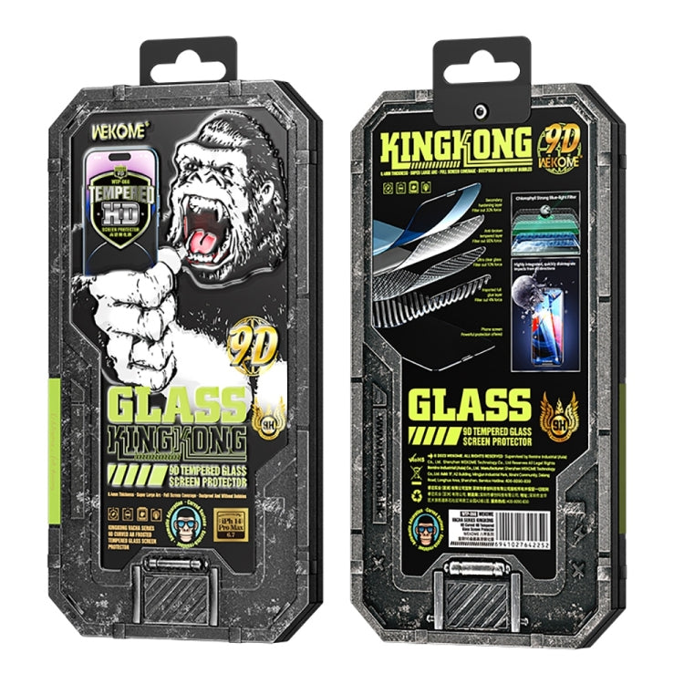 For iPhone 12 Pro WK WTP-066 King Kong Vacha 9D Curved HD Tempered Glass Film(Black) - iPhone 12 / 12 Pro Tempered Glass by WK | Online Shopping South Africa | PMC Jewellery