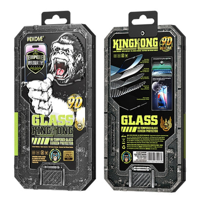 For iPhone 14 WK WTP-067 King Kong Vacha 9D Curved Privacy Tempered Glass Film(Black) - iPhone 14 Tempered Glass by WK | Online Shopping South Africa | PMC Jewellery