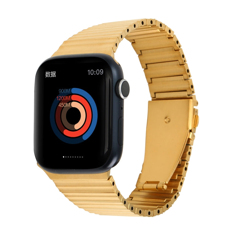 Ocean Metal Replacement Watch Band For Apple Watch 7 45mm(Gold) -  by PMC TechLife | Online Shopping South Africa | PMC TechLife