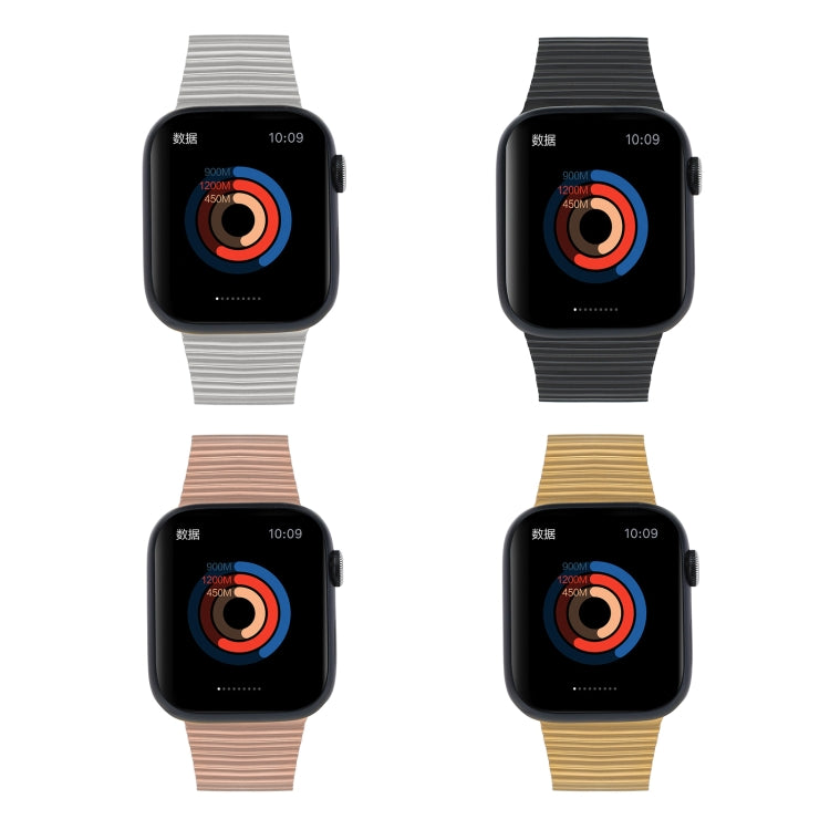 Ocean Metal Replacement Watch Band For Apple Watch SE 2022 40mm(Black) - Watch Bands by PMC TechLife | Online Shopping South Africa | PMC TechLife