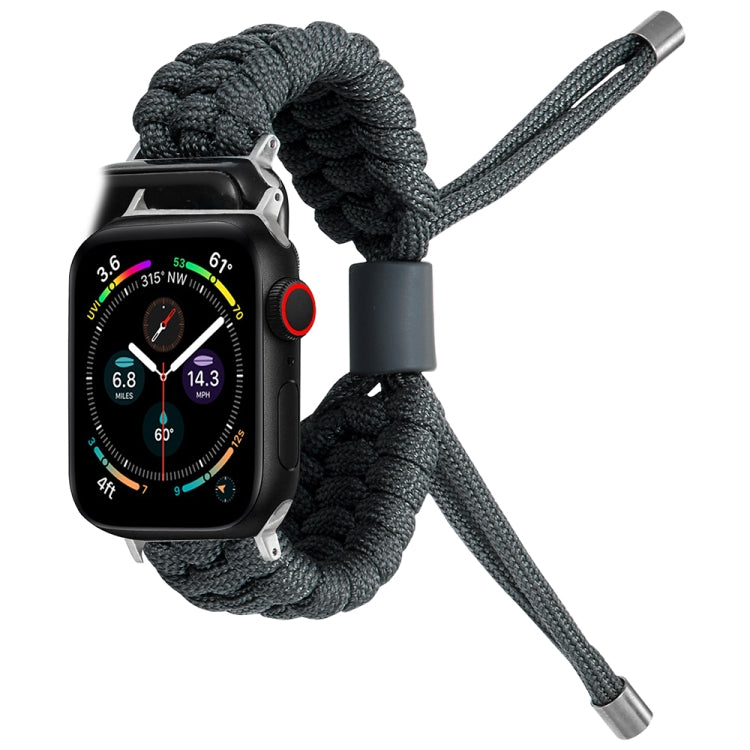 Stretch Plain Silicone Bean Watch Band For Apple Watch Ultra 49mm(Dark Grey) - Watch Bands by PMC Jewellery | Online Shopping South Africa | PMC Jewellery