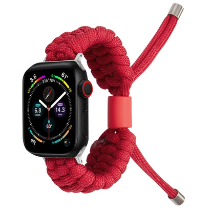 Stretch Plain Silicone Bean Watch Band For Apple Watch 8 41mm(Red) -  by PMC Jewellery | Online Shopping South Africa | PMC Jewellery