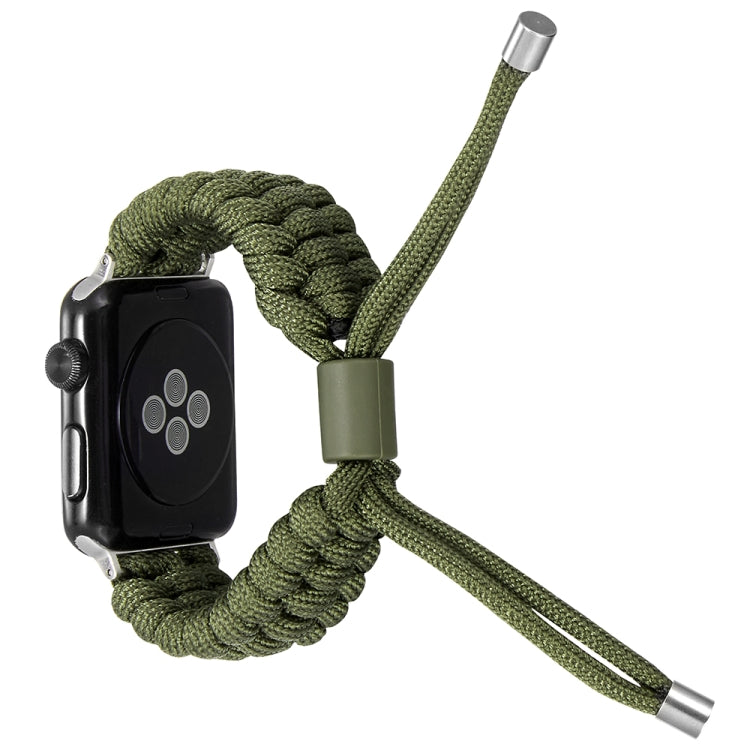 Stretch Plain Silicone Bean Watch Band For Apple Watch 8 41mm(Army Green) -  by PMC Jewellery | Online Shopping South Africa | PMC Jewellery