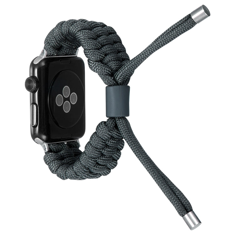 Stretch Plain Silicone Bean Watch Band For Apple Watch 8 41mm(Dark Grey) -  by PMC TechLife | Online Shopping South Africa | PMC TechLife