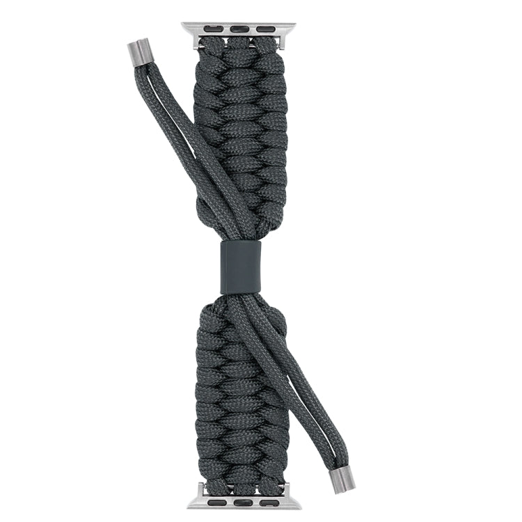 Stretch Plain Silicone Bean Watch Band For Apple Watch 8 45mm(Dark Grey) -  by PMC TechLife | Online Shopping South Africa | PMC TechLife