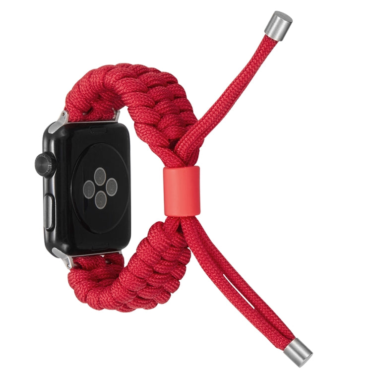 Stretch Plain Silicone Bean Watch Band For Apple Watch 7 41mm(Red) -  by PMC Jewellery | Online Shopping South Africa | PMC Jewellery