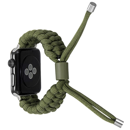 Stretch Plain Silicone Bean Watch Band For Apple Watch 7 41mm(Army Green) - Watch Bands by PMC Jewellery | Online Shopping South Africa | PMC Jewellery