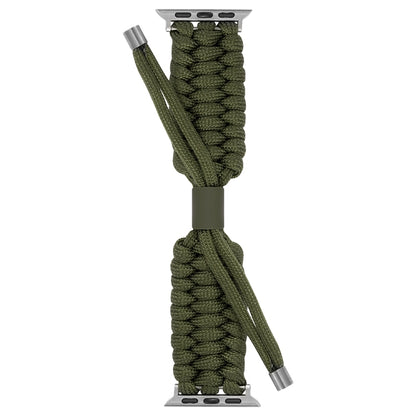 Stretch Plain Silicone Bean Watch Band For Apple Watch 7 41mm(Army Green) - Watch Bands by PMC Jewellery | Online Shopping South Africa | PMC Jewellery