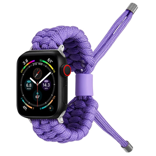 Stretch Plain Silicone Bean Watch Band For Apple Watch 7 41mm(Light Purple) -  by PMC Jewellery | Online Shopping South Africa | PMC Jewellery