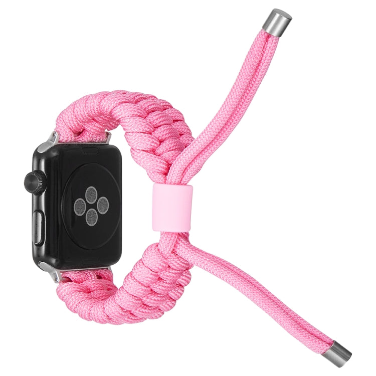 Stretch Plain Silicone Bean Watch Band For Apple Watch SE 2022 40mm(Light Pink) -  by PMC Jewellery | Online Shopping South Africa | PMC Jewellery