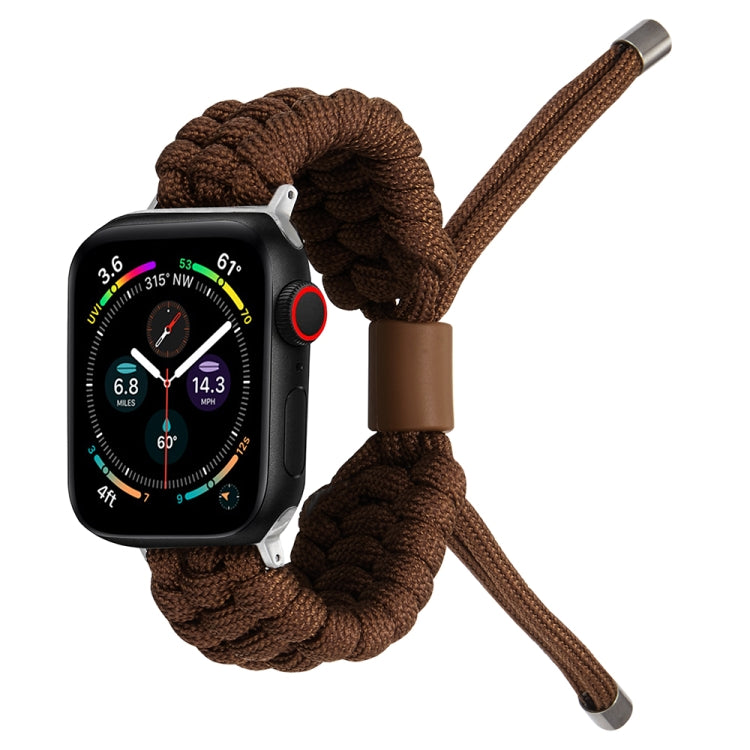 Stretch Plain Silicone Bean Watch Band For Apple Watch 6 44mm(Coffee Brown) -  by PMC TechLife | Online Shopping South Africa | PMC TechLife