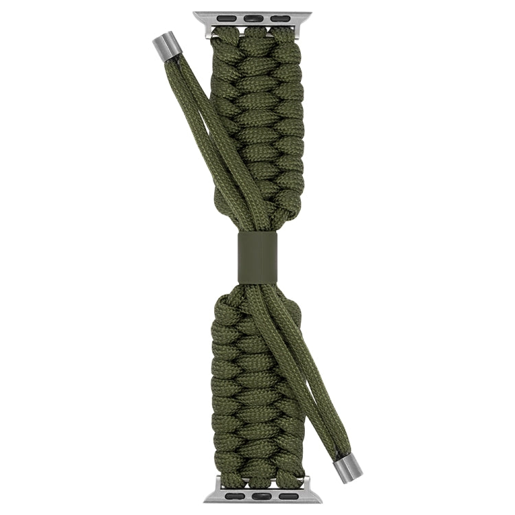 Stretch Plain Silicone Bean Watch Band For Apple Watch 4 40mm(Army Green) -  by PMC TechLife | Online Shopping South Africa | PMC TechLife