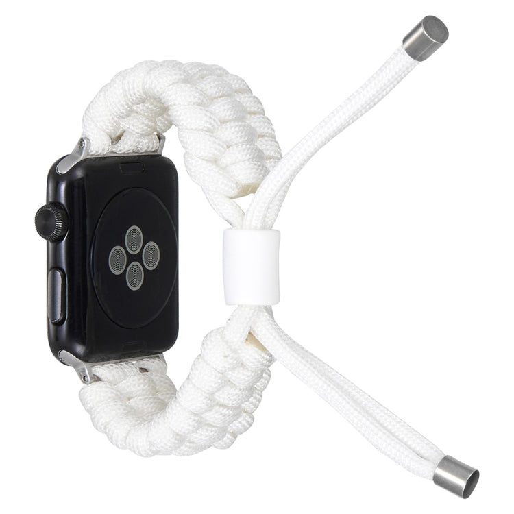 Stretch Plain Silicone Bean Watch Band For Apple Watch 3 42mm(White) -  by PMC TechLife | Online Shopping South Africa | PMC TechLife