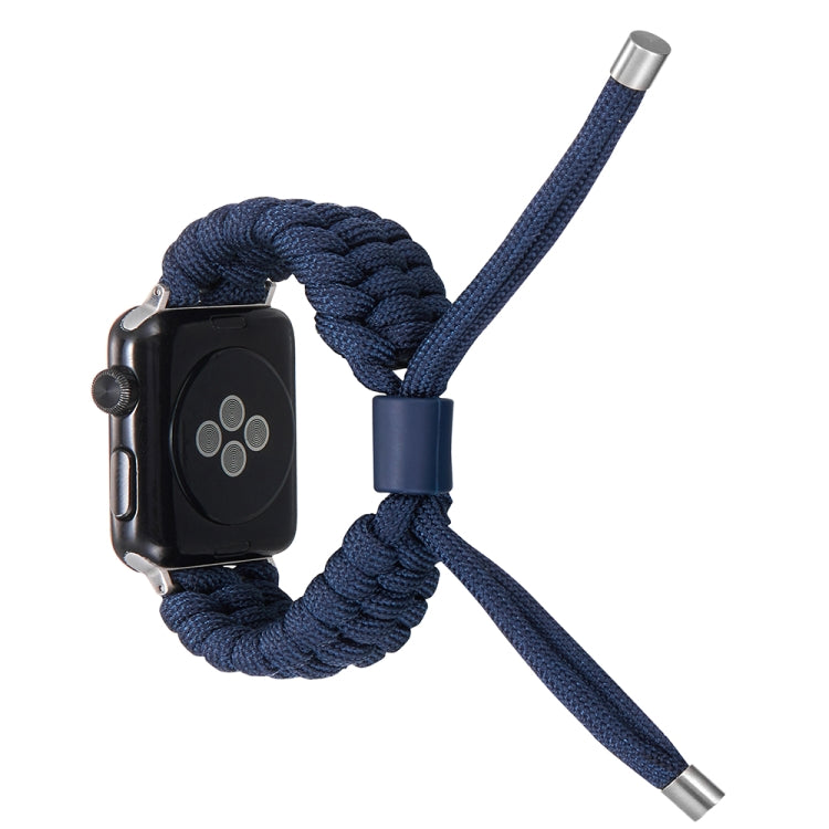 Stretch Plain Silicone Bean Watch Band For Apple Watch 3 42mm(Navy Blue) -  by PMC TechLife | Online Shopping South Africa | PMC TechLife