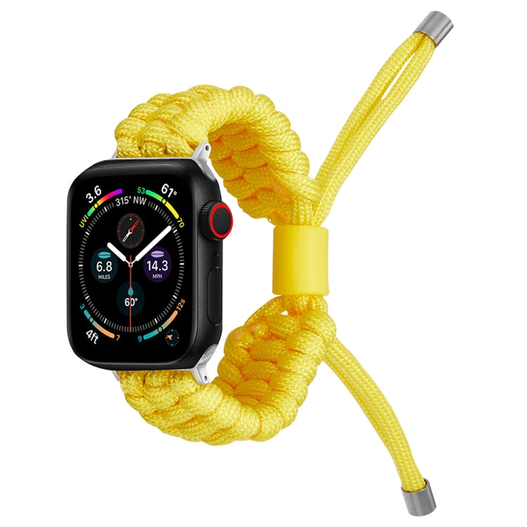 Stretch Plain Silicone Bean Watch Band For Apple Watch 3 42mm(Yellow) -  by PMC Jewellery | Online Shopping South Africa | PMC Jewellery