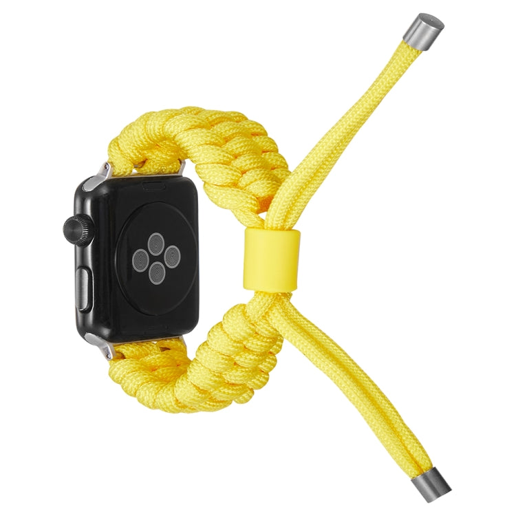 Stretch Plain Silicone Bean Watch Band For Apple Watch 2 38mm(Yellow) -  by PMC TechLife | Online Shopping South Africa | PMC TechLife