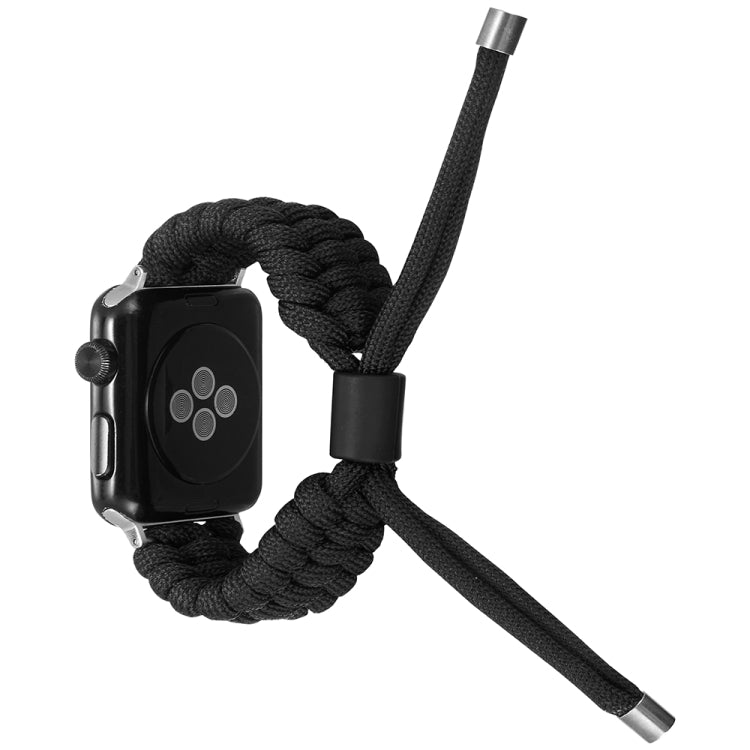 Stretch Plain Silicone Bean Watch Band For Apple Watch 42mm(Black) -  by PMC TechLife | Online Shopping South Africa | PMC TechLife