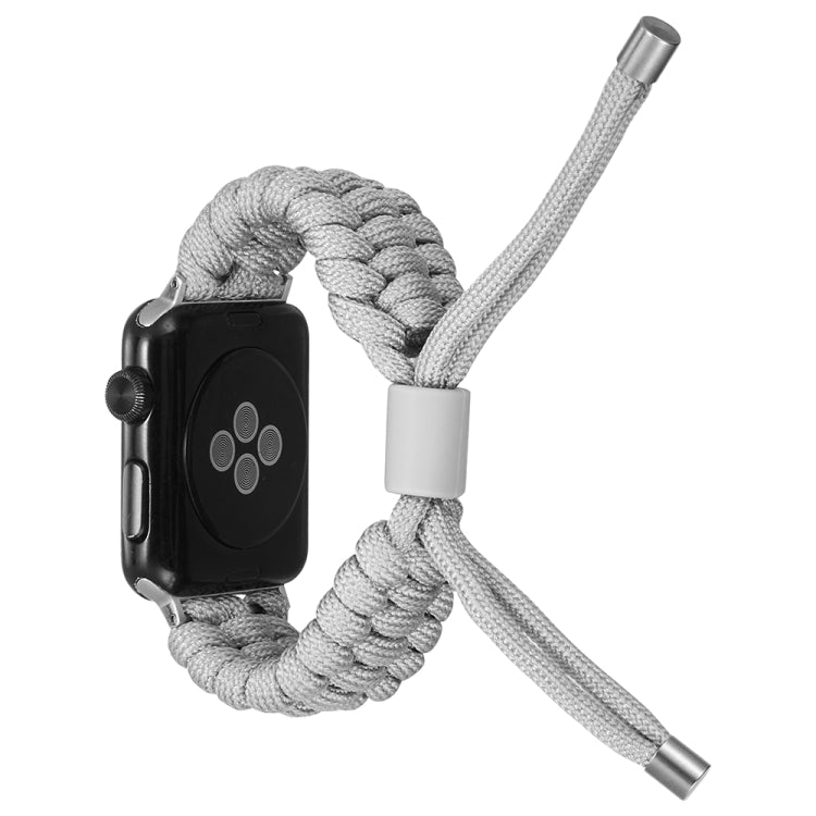 Stretch Plain Silicone Bean Watch Band For Apple Watch 42mm(Grey White) -  by PMC TechLife | Online Shopping South Africa | PMC TechLife