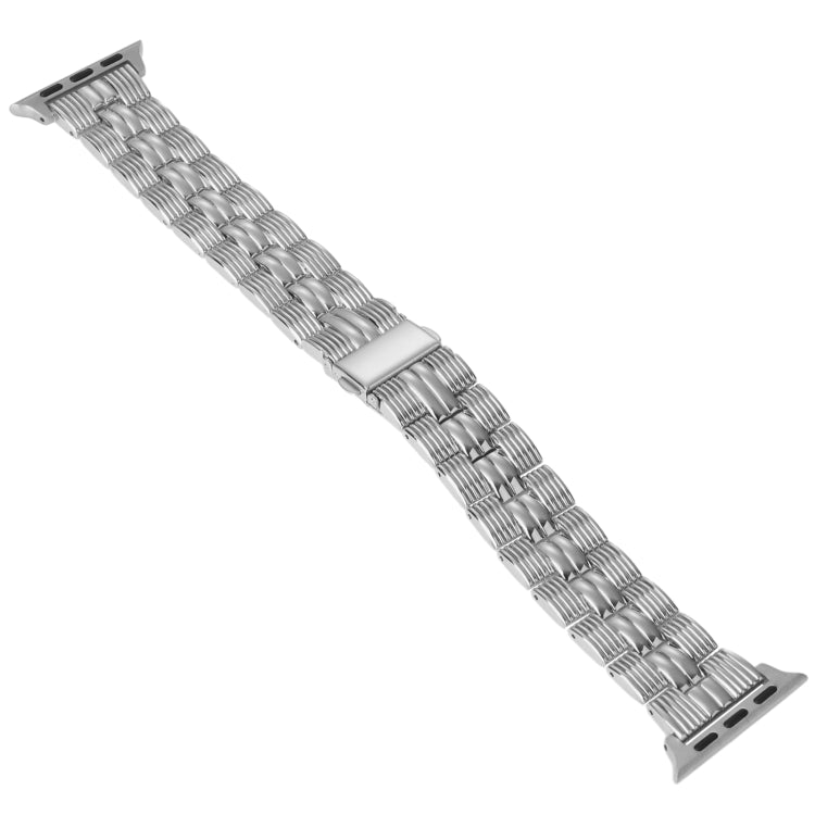 3-Beads Stripe Metal Watch Band For Apple Watch SE 40mm(Silver) -  by PMC TechLife | Online Shopping South Africa | PMC TechLife