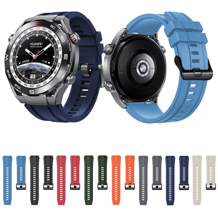 3pcs Longer Style For Huawei Watch Ultimate Silicone Replacement Watch Band(Starlight Color) - Watch Bands by PMC TechLife | Online Shopping South Africa | PMC TechLife