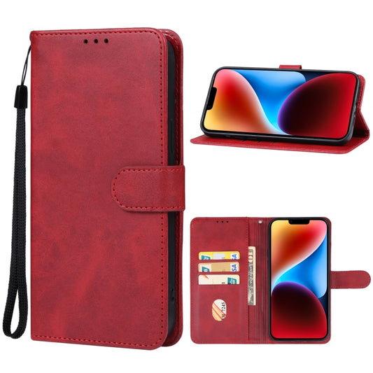 For iPhone 15 Leather Phone Case(Red) - iPhone 15 Cases by PMC Jewellery | Online Shopping South Africa | PMC Jewellery