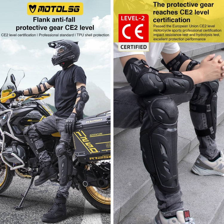 4 in 1 Elbow Pads Motolsg Motorcycle Bicycle Riding Protective Gear - Protective Gear by PMC TechLife | Online Shopping South Africa | PMC TechLife