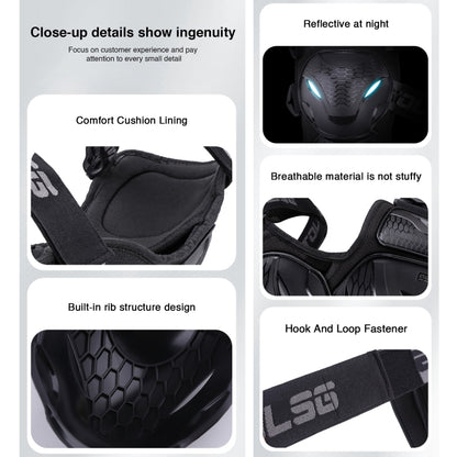 4 in 1 Elbow Pads Motolsg Motorcycle Bicycle Riding Protective Gear - Protective Gear by PMC Jewellery | Online Shopping South Africa | PMC Jewellery