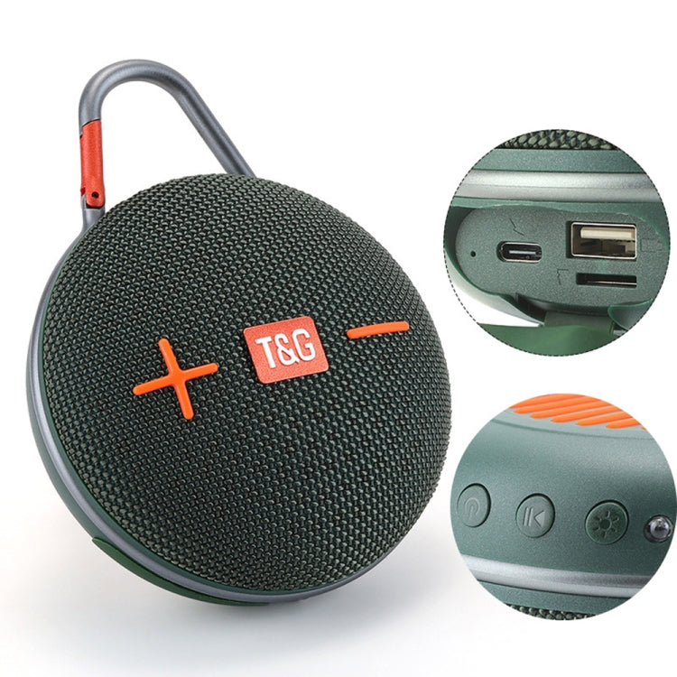 T&G TG648 TWS Outdoor Mini Portable Wireless Bluetooth Speaker with LED Light(Blue) - Mini Speaker by T&G | Online Shopping South Africa | PMC Jewellery