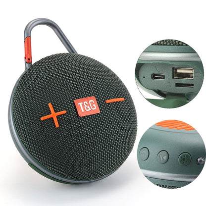 T&G TG648 TWS Outdoor Mini Portable Wireless Bluetooth Speaker with LED Light(Black) - Mini Speaker by T&G | Online Shopping South Africa | PMC Jewellery