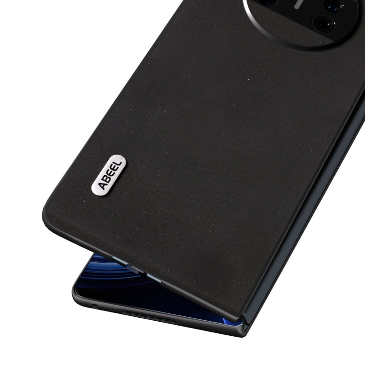 For Huawei Mate X3 ABEEL Genuine Leather Silky Soft Black Edge Phone Case(Black) - free shipping - PMC TechLife - Order now!