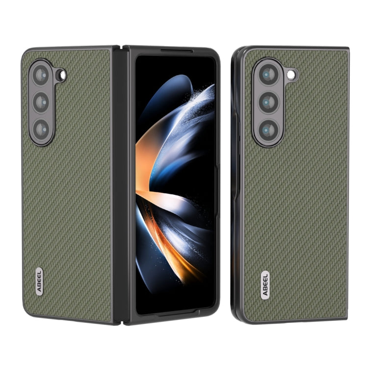 For Samsung Galaxy Z Fold5 ABEEL Carbon Fiber Texture Protective Phone Case(Green) - free shipping - PMC TechLife - Order now!