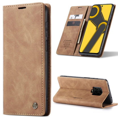 For Xiaomi Redmi Note 9 Pro/Note 9 Pro Max/Note 9s CaseMe 013 Multifunctional Horizontal Flip Leather Case, with Card Slot & Holder & Wallet(Brown) - Xiaomi Cases by CaseMe | Online Shopping South Africa | PMC Jewellery | Buy Now Pay Later Mobicred