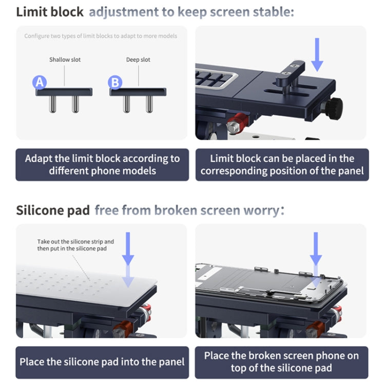 QianLi 3 in 1 Multifunctional 7 inch LCD Screen Separator Machine, Plug:UK - Separation Equipment by QIANLI | Online Shopping South Africa | PMC Jewellery