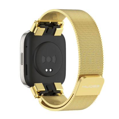 For Redmi Watch 3 Mijobs Milan Magnetic Metal Watch Band(Gold) - Watch Bands by MIJOBS | Online Shopping South Africa | PMC Jewellery | Buy Now Pay Later Mobicred