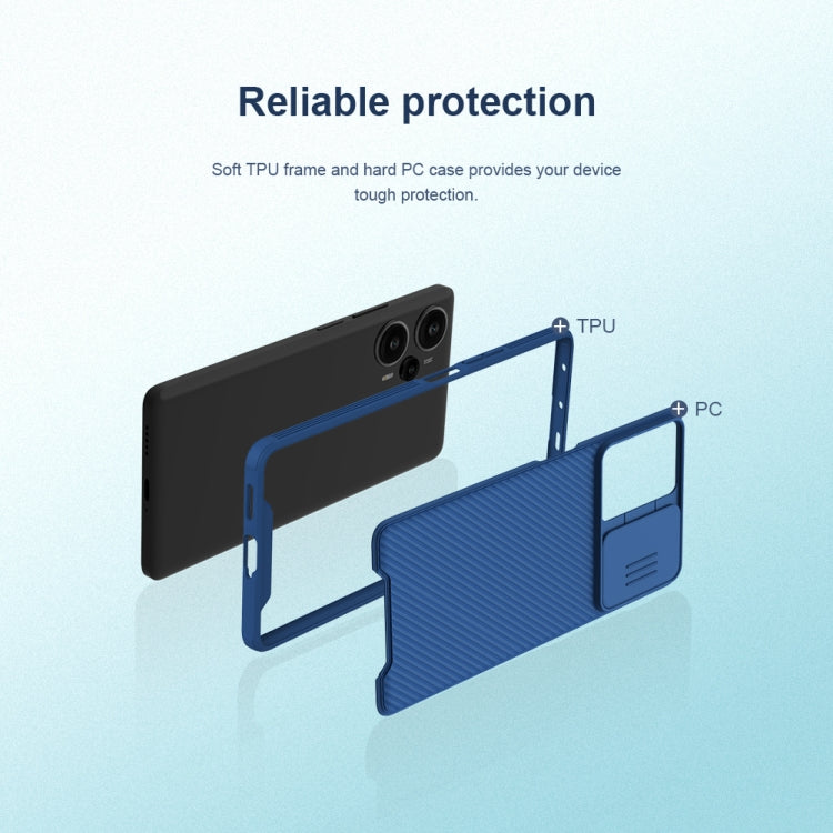 For Xiaomi Redmi Note 12 Turbo / Poco F5 NILLKIN CamShield Pro PC Phone Case(Blue) - Xiaomi Cases by NILLKIN | Online Shopping South Africa | PMC Jewellery