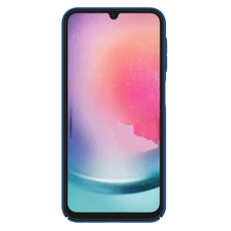 For Samsung Galaxy A24 4G NILLKIN Black Mirror Series Camshield PC Phone Case(Blue) - Galaxy Phone Cases by NILLKIN | Online Shopping South Africa | PMC Jewellery