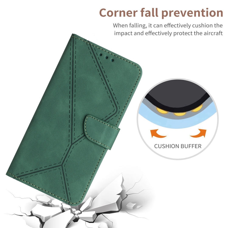 For Samsung Galaxy S23 Ultra 5G Stitching Embossed Leather Phone Case(Green) - Galaxy S23 Ultra 5G Cases by PMC TechLife | Online Shopping South Africa | PMC TechLife | Buy Now Pay Later Mobicred