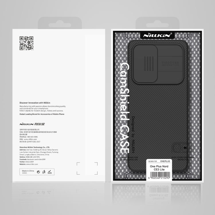For OnePlus Nord CE 3 Lite NILLKIN Black Mirror Series Camshield PC Phone Case(Blue) - OnePlus Cases by NILLKIN | Online Shopping South Africa | PMC TechLife