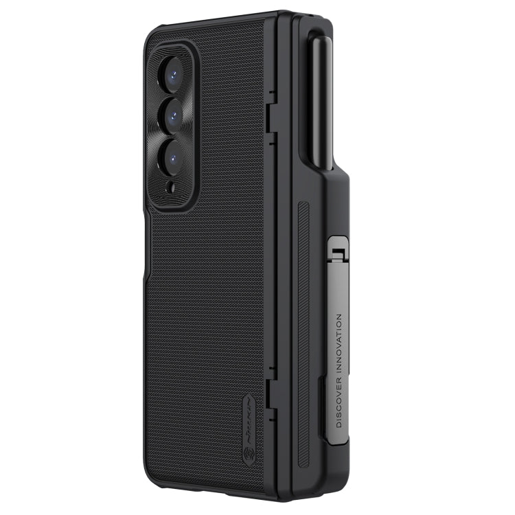 For Samsung Galaxy Z Fold4 5G / W23 NILLKIN Frosted Fold PC + TPU Phone Case(Black) - Galaxy Z Fold4 5G Cases by NILLKIN | Online Shopping South Africa | PMC Jewellery