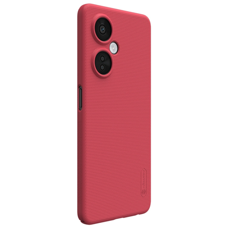 For OnePlus Nord CE 3 Lite NILLKIN Frosted PC Phone Case(Red) - OnePlus Cases by NILLKIN | Online Shopping South Africa | PMC Jewellery