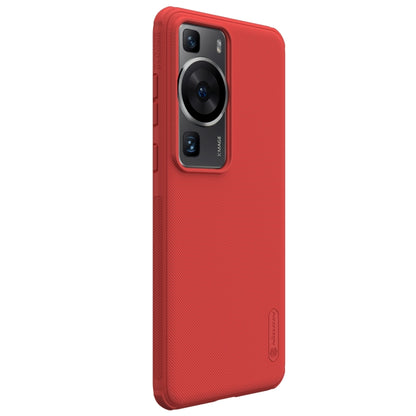 For Huawei P60 Pro / P60 NILLKIN Frosted Shield Pro PC + TPU Phone Case(Red) - Huawei Cases by NILLKIN | Online Shopping South Africa | PMC Jewellery