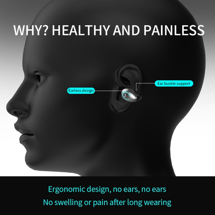 YX08 Ultra-light Ear-hook Stereo Wireless V5.0 Bluetooth Earphones(Black) - Bluetooth Earphone by PMC TechLife | Online Shopping South Africa | PMC TechLife